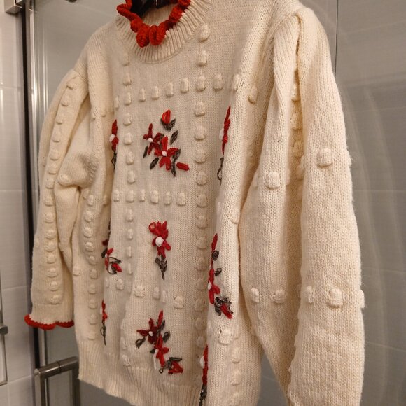 ZARA Embroidered Floral Knit - Picture 2 of 9